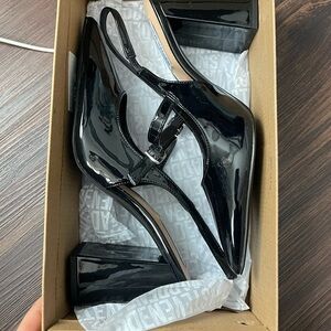 Steve Madden Elegant Black Women's Slingback Heels size 9.5